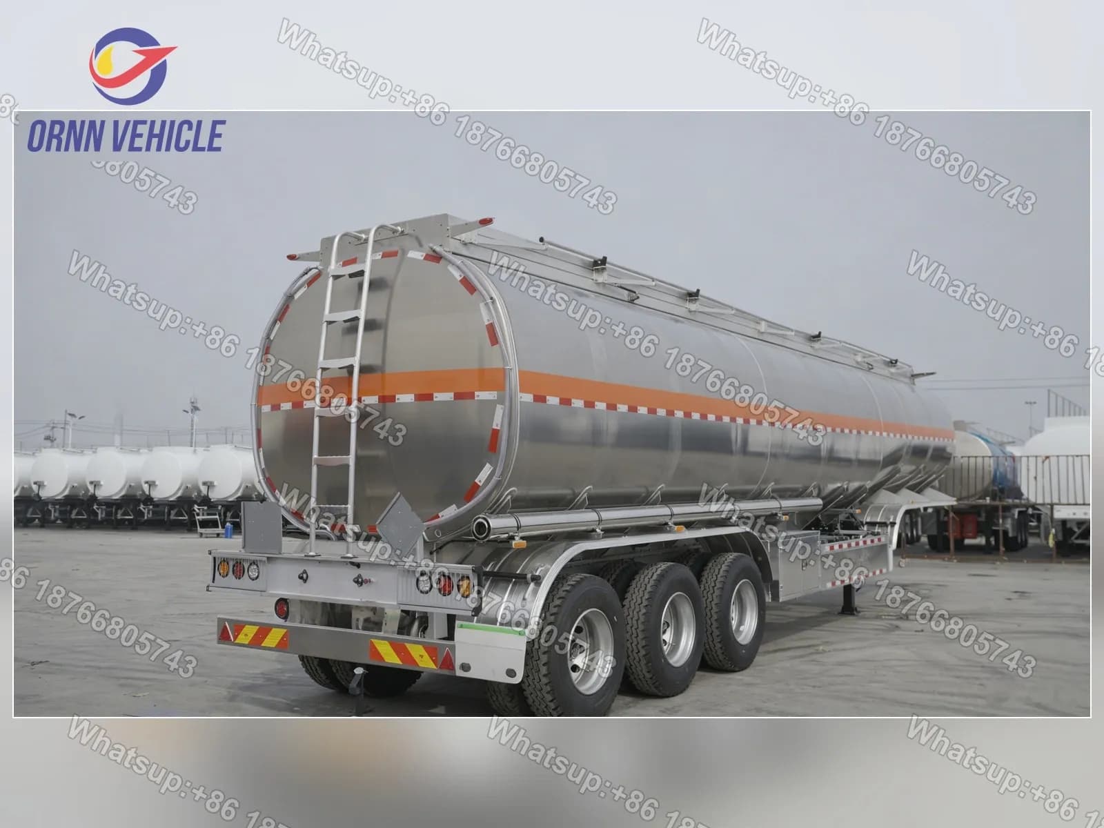 50 m³ 5-Compartment Aluminum Alloy Oil Tanker Semi-Trailer — source product photograph 1